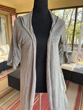 Alternative Green jersey hoodie cardigan